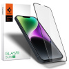 Tvrdené sklo Spigen Glass FC pre iPhone 13/13 Pro/14/16e – čierne (Tvrdené sklo Spigen Glass FC pre iPhone 13/13 Pro/14/16e – čierne)