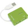 USB 2.0 hub LogiLink UA0138, 4 porty, zelená; UA0138