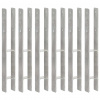vidaXL Kotviace pätky 6 ks, strieborné 7x6x60 cm, pozinkovaná oceľ - 62887-17783