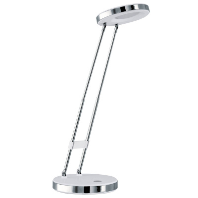 EGLO 93077 | Gexo Eglo stolové svietidlo 32cm prepínač nastaviteľná výška 1x LED 220lm 3000K chróm, biela