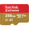 Pamäťová karta SanDisk microSDXC 256GB Extreme + Rescue PRO Deluxe + SD adaptér (SDSQXAV-256G-GN6MA)