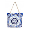 Eden Mandala plážová kabelka modrá