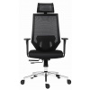 Antares EDGE CI - Kancelárska stolička čierna látka sedák / čierna sieťovina operadlo
