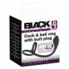 Silikónový análny kolík Black Velvets 16 cm