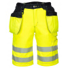 Portwest PW343 HI-VIS Reflexné kraťasy PW3 Fluorescenčno žltá-Čierna, 48
