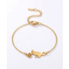 B-TOP Dámsky náramok s mačkou a klbkom z nerezovej ocele - zlatá farba