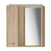 Aqualine ZOJA/KERAMIA FRESH galérka s LED osvetlením 60x60x14cm, ľavá,dub platin SPH 45027