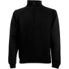 Fruit of the Loom Mikina Premium Zip Neck Sweat s 1/4 zipem COT16203200213-black 3XL Černá