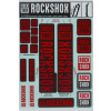 ROCKSHOX Nálepky - 30/32mm OXY RED MY18 - SID/REBA/REVELATION(PRE-2018)/SEKTOR/RECON/XC32/
