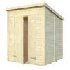 Záhradný drevený domček 3,6 x 3,6 m, 16mm, rovná strecha