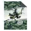 Detexpol přehoz na postel Army vrtuľník 170 x 210 cm