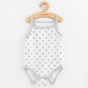 Dojčenské body bez rukávov New Baby Classic II hviezdičky šedé dievča Sivá 74 (6-9m)