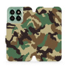 Flipové pouzdro Mobiwear - Honor X8b - V111P Maskáče (Knížkové flip pouzdro, obal, kryt na mobil Honor X8b - V111P Maskáče, materiál Umělá kůže + TPU - ochrana 360°, stojánek, silikonová vanička, magn