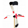 Dekoračný doplnok do záhrady - Veterný záhradný odpudzovač veľký 47cm bocian (Repeller Windmill Garden Repeller veľký 47 cm bocian)