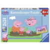 Ravensburger Prasiatko Peppa Šťastná rodina 2 x 24 dielov
