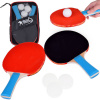 mamido Drevené rakety na ping-pong s tromi loptičkami Stolný tenis