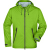 James & Nicholson Bunda JN 1098, 3-vrstvá, softshellová, pánská COT021098m6504-spring gree XL Zelená/šedá