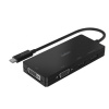 Belkin USB-C video adaptér HDMI, VGA, DVI, DisplayPort čierny AVC003btBK