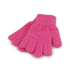Detské pletené rukavice froté - pink