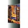 Dverová fototapeta - DV0505 - Dubaj v noci 91cm x 211cm - Vliesová fototapeta
