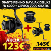 GIANTS FISHING NAVIJÁK DELUXE REEL FD 6000 + CIEVKA 7000 AKCIA 1+1