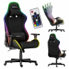 Huzaro Force 6.2 | RGB LED osvetlenie herná stolička hráčska kancelárska stolička stolová stolička hráčska opierka hlavy bedrová opierka | nosnosť do 130 kg | čierna