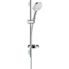 HANSGROHE Raindance Select S sprchová súprava, ručná sprcha 3jet priemer 125 mm, 65 cm sprchová tyč, jazdec, miska na mydlo a sprchová hadica 160 cm, biela/chróm, 26630400