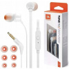 Káblové slúchadlá JBL T110 Do uší Mikrofón Biele