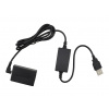 Fotověci Kabel USB Konektor s Dummy baterií Canon LP-E17 pro Canon R50