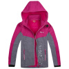 Dievčenská softshellová bunda, zateplená - Wolf B2267, ružová / šedá Farba: Sivá, Veľkosť: 152-158