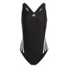 adidas 3 Stripe Swimsuit Ladies Black/White 10 (S)