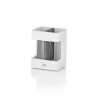 KELA Držiak na zubné kefky Cube polyresin biela KL-23693