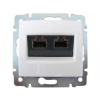 LEGRAND Valena dátová zásuvka RJ45 kat.6A biela 770073