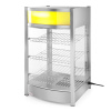 Vyhřívaná vitrína stolní 97 l | HENDI, 233740 inox;průhledná