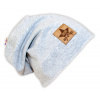 Bavlnená čiapočka Baby Nellys ® - sivý melír 92/98 (18-36m)