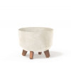 Kvetináč GRACIA BETON EFFECT 20 cm - farba: piesková (Prosperplast DGRL200E-CY700)