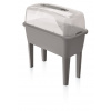 Prosperplast RESPANA PLANTER Set truhlík s vekom 77 cm sivý kameň DREP770