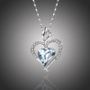 Éternelle Náhrdelník Swarovski Elements True Love světle modrý - srdíčko NH1070-11140206224801A Světle modrá 42 cm + 5 cm (prodloužení)