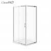 Cersanit Arteco, sprchový kút s posuvnými dverami 120 (dvere) x 90 (stena) x 190 cm, 5mm číre sklo, chrómový profil, S157-012