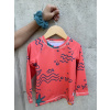 ActiveKids - detské funkčné oblečenie a doplnky ActiveKids UPF50+ ochranné tričko pre deti s dlhým rukávom Vlnky Farba: Ružová, Veľkosť: 122/128