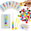 Montessori KIK Vzdelávacie puzzle farebné loptičky