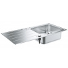 Grohe Drezy - Drez K500 s automatickým odtokom, 1000x500 mm, kefovaná nerezová 31563SD1 GRO 31563SD1