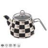Čajník smalt ŠACHOVNICA