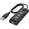 Hama 00200118 USB Hub 4 porty USB-A USB 2.0 480 MBit/s černá