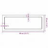 vidaXL Nástenná polica 80x30x(2-6) cm neošetrený dubový masív - Hnedá - 170065-104365