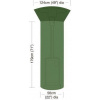 MAT GROUP Plachta krycí na zahradní topidlo pr.124/56cm, v.179cm, PE 90g/m2
