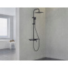 PANEL Sprcha s dažďovou sprchou SLIM BLACK set