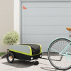 Vozík za bicykel, čierno zelený 30 kg, železo-ForU-94060