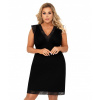 Nočná košieľka Donna Vera plus black Farba: Čierna, Veľkosť: 3XL