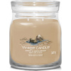 Aromatická svíčka Signature sklo střední Amber & Sandalwood 368 g - Yankee Candle